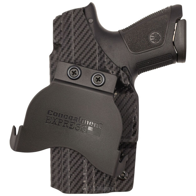 Kabura zewnętrzna prawa do pistoletu Beretta APX Compact, RH OWB kydex, kolor: carbon