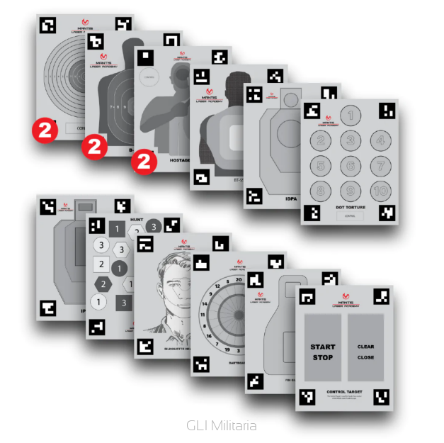 Tarcze Mantis Laser Academy Smart        Targets - Standard (8.5