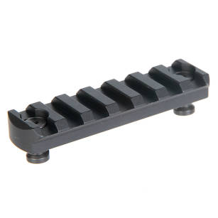 Szyna picatinny aluminiowa Key-Mod 7 wcięć, kolor: czarny