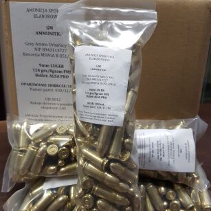 Amunicja GM AMMUNITION 9MM PARA FMJ 8,0G124GR