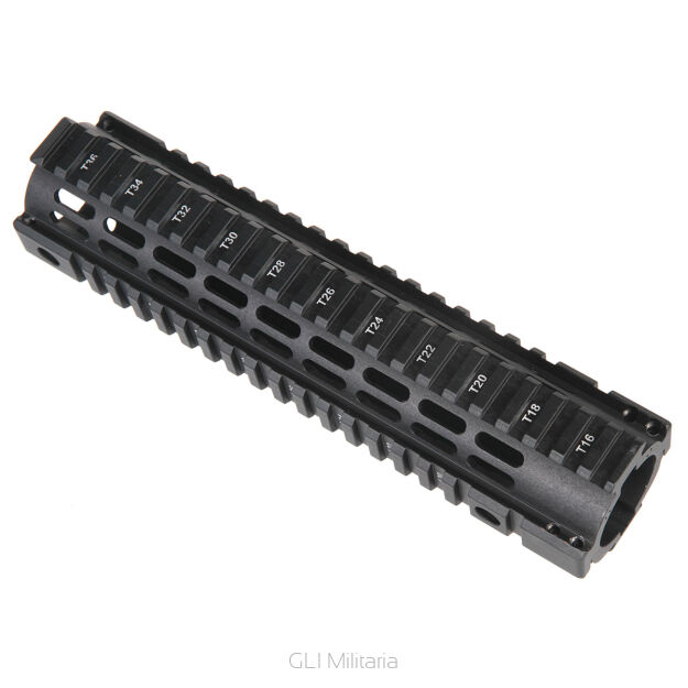 Łoże aluminiowe do karabinu AR15/M16 Quad Freefloat, kolor: czarny