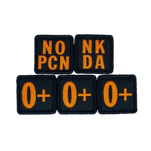 Patch grupa krwi 5.11 BLOOD TYPE PATCH KIT 0 POSITIVE kolor: MULTI