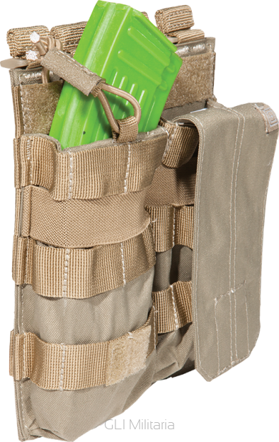 Ładownica na dwa magazynki AK 5.11 AK BUNGEE W/COVER DOUBLE kolor: SANDSTONE