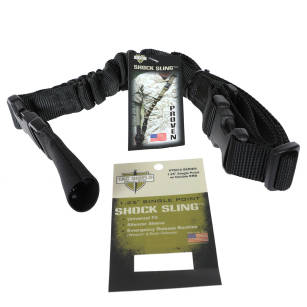 Pas nośny Tac Shield Shock Sling Bungee jednopunktowy 1,25 cala, Czarny