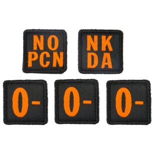 Patch grupa krwi 5.11 BLOOD TYPE PATCH KIT 0 NEGATIVE kolor: MULTI