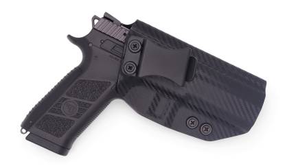 Kabura wewnętrzna prawa do pistoletu CZ P-09, RH IWB kydex, kolor: carbon