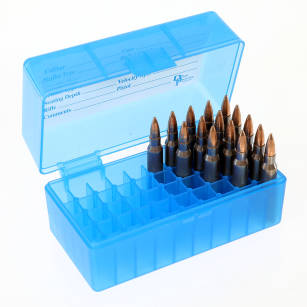 Pojemnik na amunicję - 50szt. x .223REM AMMO BOX Small Rifle - Blue