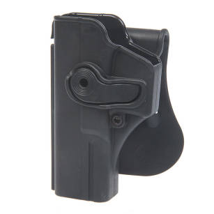 Kabura zewnętrzna prawa do pistoletu Glock 17/22/28/31/34 - RH OWB Roto Paddle, kolor: czarny