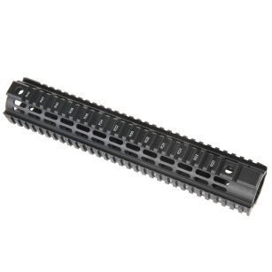 Łoże aluminiowe do karabinu AR15/M16 Quad Length Freefloat, kolor: czarny