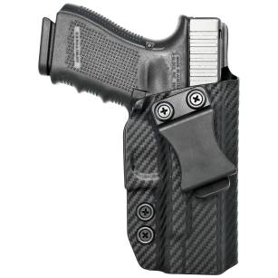 Kabura wewnętrzna prawa do pistoletu Glock 19/19X/23/32/45, RH IWB kydex, kolor: carbon