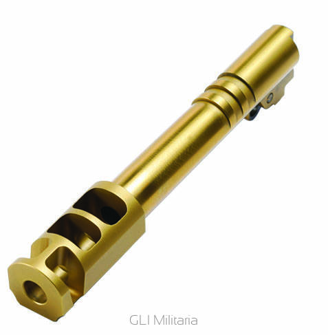 Lufa BUL 4,25`` One-Piece Compensated Barrel Ramped Gold Titanium Coating 9mm #40223