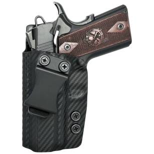 Kabura wewnętrzna lewa do pistoletu 1911 Officer/Ultra bez szyny, LH IWB kydex, kolor: carbon