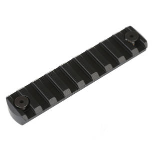 Szyna picatinny aluminiowa Key-Mod 9 wcięć, kolor: czarny