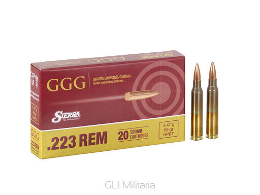 Amunicja FMJ .223 Remington GGG 69gr. HPBT Sierra // 223REM