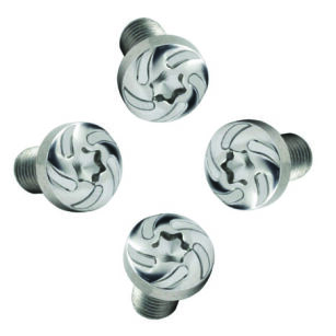 Śruby okładzin BUL 1911 kpl. 4 szt. - Grip Screw Silver Spiral #10115