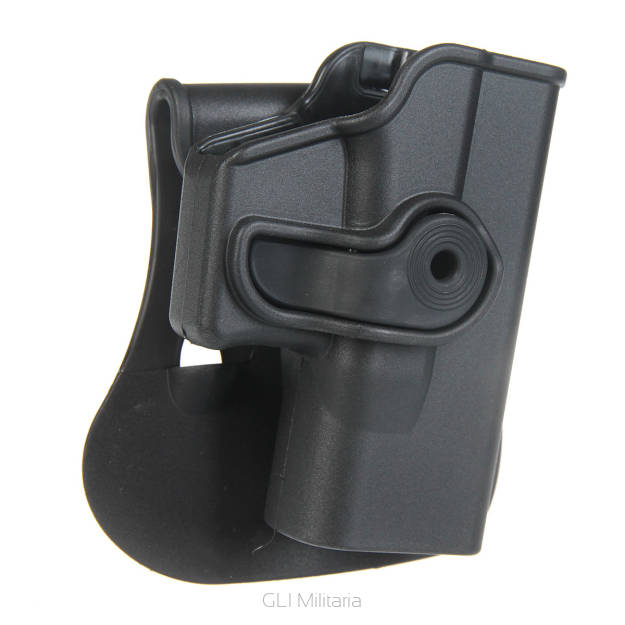 Kabura zewnętrzna prawa do pistoletu Glock 26/27/28/33/36 - RH OWB Roto Paddle, kolor: czarny