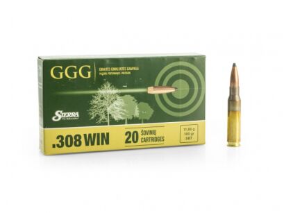 Amunicja HPBT .308Win. GGG GPX16 180grn 11,66g Sierra //.308Win