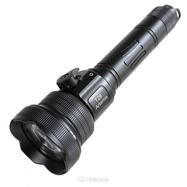 Latarka Brinyte T28 Artemis LED 650 Lumenów - Tri Color - Taktyczno-Myśliwska - Czarna