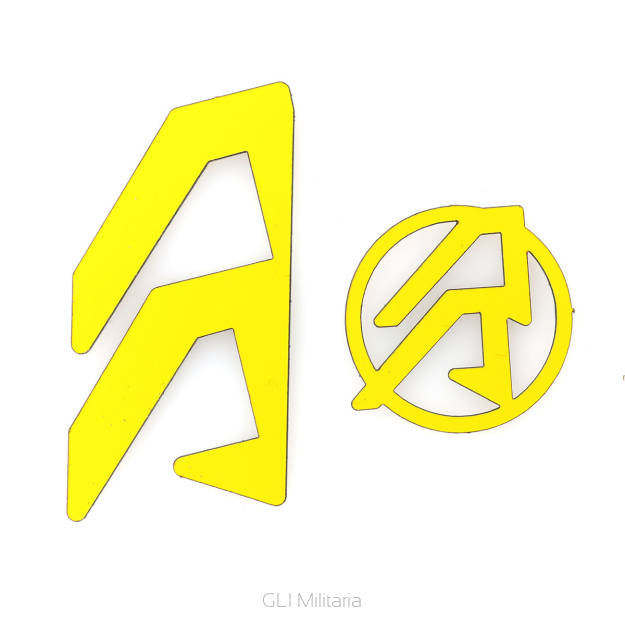 Naklejki do kabur Alpha-X RH - żółte Alpha-X RH Color Inlays - Yellow