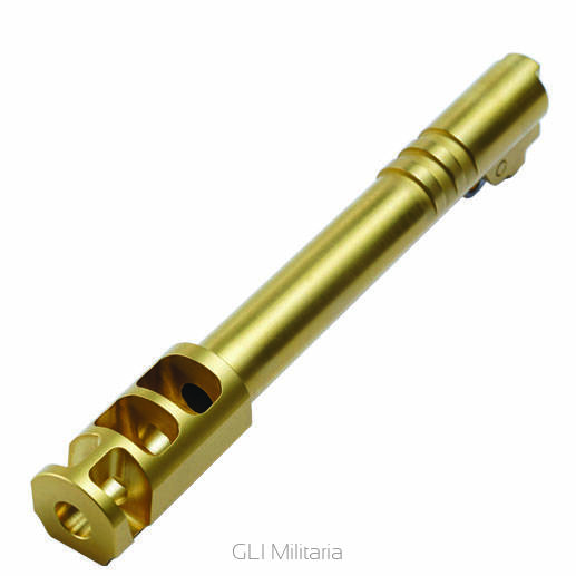 Lufa BUL 5`` One-Piece Compensated Barrel Ramped Gold Titanium Coating 9mm #40217