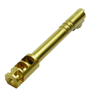 Lufa BUL 5`` One-Piece Compensated Barrel Ramped Gold Titanium Coating 9mm #40217