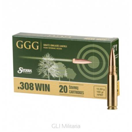 Amunicja HPBT .308Win. GGG GPX13 168grn Sierra //.308Win