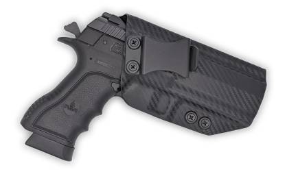 Kabura wewnętrzna prawa do pistoletu IWI Jericho 941 PSL9 polimerowy szkielet w roz. M, RH IWB kydex, kolor: carbon