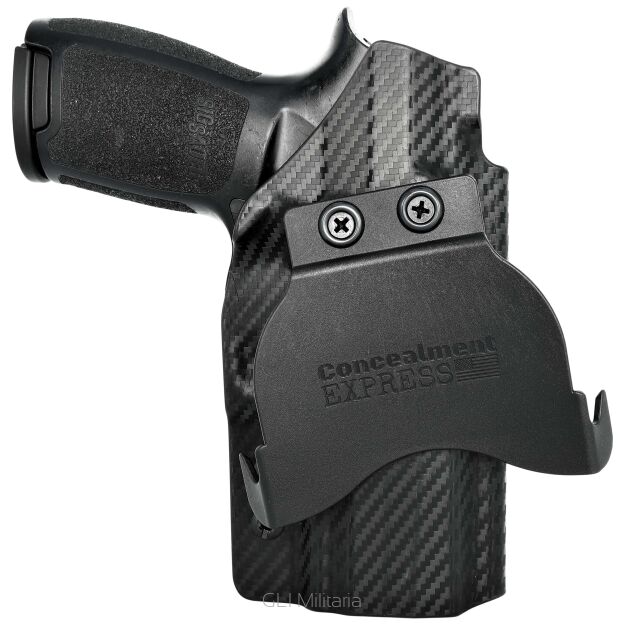 Kabura zewnętrzna lewa do pistoletu Sig Sauer P320 Compact/Carry, LH OWB kydex, kolor: carbon