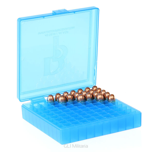 Pojemnik na amunicję - 100szt. x .40/.45 AMMO BOX .40/.45ACP 100rd - Blue