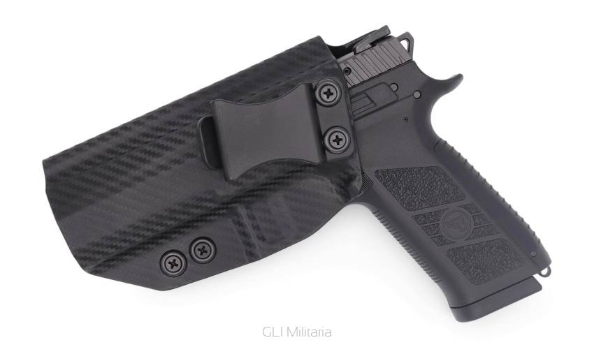 Kabura wewnętrzna lewa do pistoletu CZ P-07, LH IWB kydex, kolor: carbon