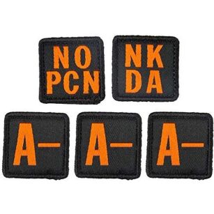 Patch grupa krwi 5.11 BLOOD TYPE PATCH KIT A NEGATIVE kolor: MULTI
